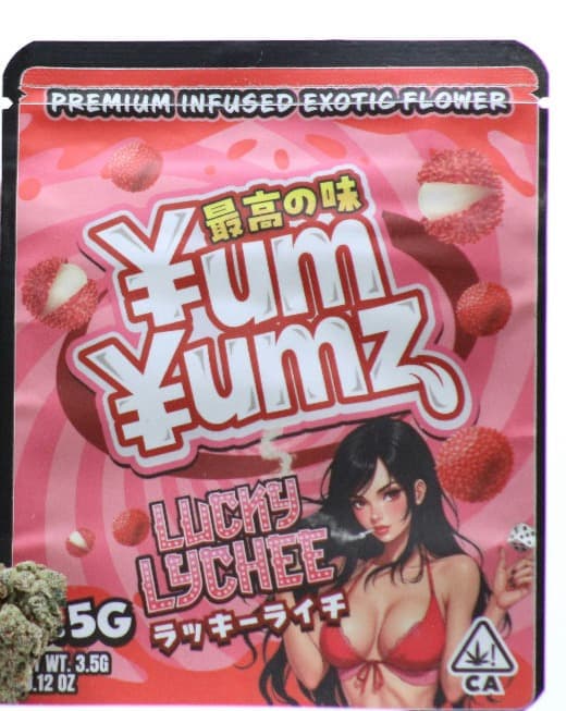 Yum Yumz Lucky Lychee packaging 