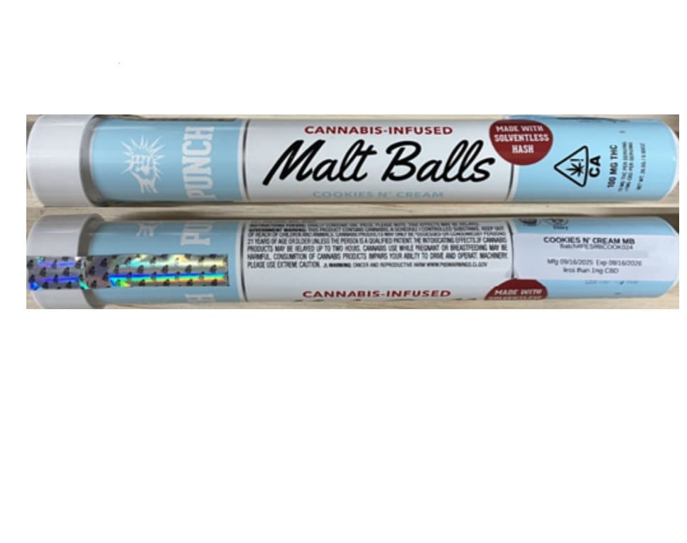 Punch Malt Balls – Cookies N' Cream packaging 