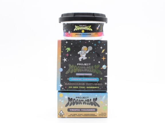 Project Moonwalk Cannabis Infused THC Sorbet Tropic Thunder edible