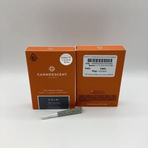 CANNDESCENT CALIFORNIA 100% WHOLE FLOWER Pre-Roll