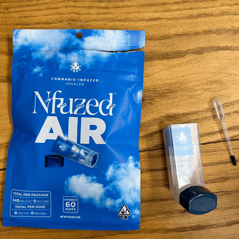 Nfuzed Air metered-dose inhaler and Nfuzed Cannabis Infused Inhaler Integrated Vaporizer