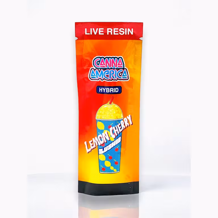 Lemon Cherry Slushie packaging
