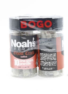 Ghost Crack pre-rolls packaging
