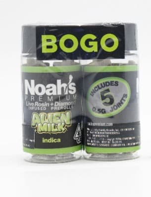 Alien Milk infused pre-rolls packaging