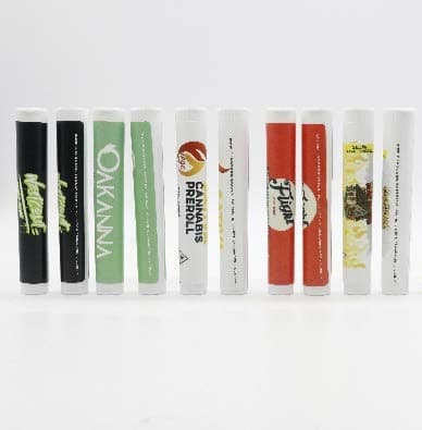 Images of the brands' packaging