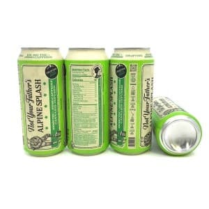 Alpine Splash 100 milligrams of THC beverage packaging